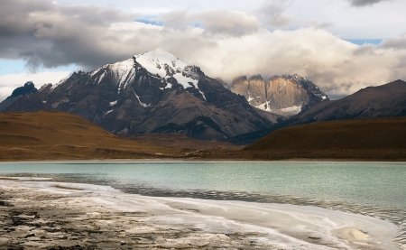 Great Nature - river, clouds, mountains, nature