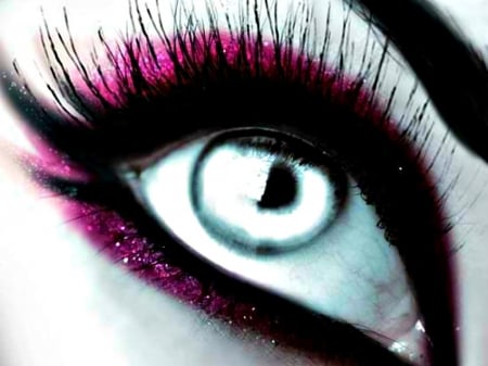 Halloween make-up - witch, make-up, white, blue, halloween, eye, pink