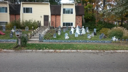 Halloween Spirit - house, Autumn, decoration, October, Halloween