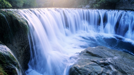 Waterfall - hdr - nature, waterfalls, waterfall, rocks