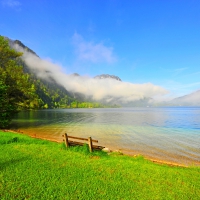 Crystalline And Calm Waters At Attersee Lake