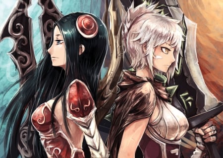 Irelia & Riven - irelia league of legends, irelia, lol, league of legends, riven