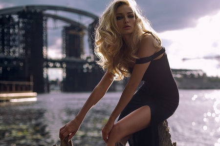 Blonde - woman, beauty, blonde, model