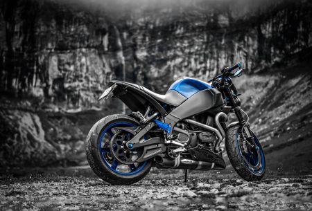 Buell XB12SX - buell xb12sx, black, motorcycle, blue