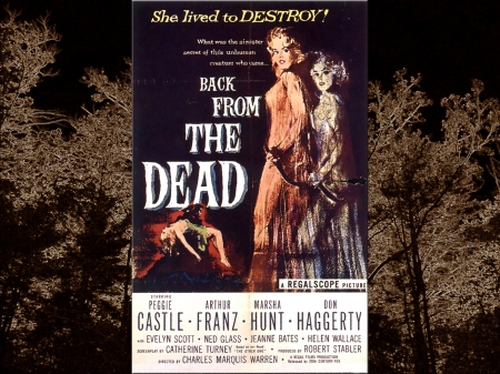 Back From The Dead 1957 - horror, halloween, Back From The Dead 1957, movie poster