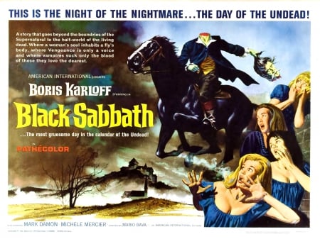 Black Sabbath 1963 - horror, halloween, movie poster, black sabbath 1963