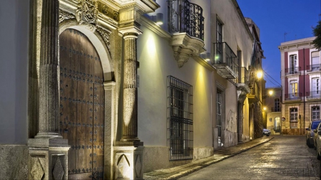 Beautiful Street - architecture, street, buildings, lights