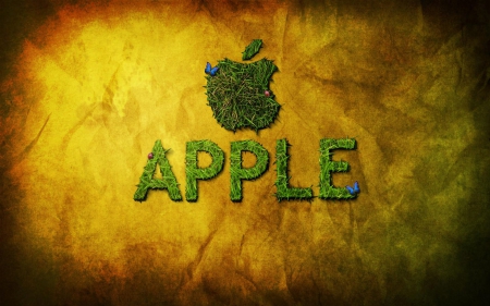 Good apple - appe, magical, beautiful, design, cell, mac, butterfly, fruit, iphone, computer, lovely, colorful, green