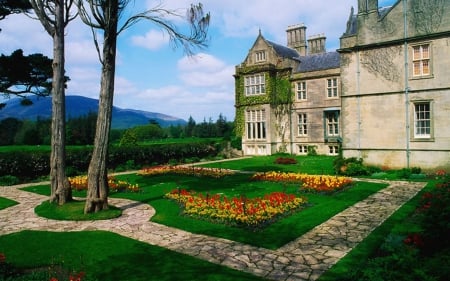 Muckross House - house, architecture, Muckross, garden