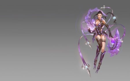 Sorceress - purple, fantasy, pink, game, sorceress, girl, woman