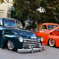 Pair Of Custom Lowered Trucks