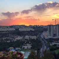 Sunset, Western Jerusalem, Israel