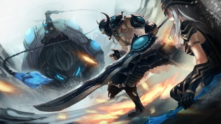 Tryndamere & Ashe VS Sejuani - Sejuani, Tryndamere League Of Legends, Sejuani League Of Legends, Ashe, League Of Legends, Tryndamere, LOL, Ashe League Of Legends