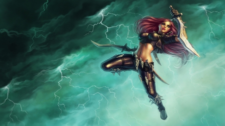 Katarina - game, league of legends, Katarina League Of Legends, hd, LOL, Katarina, pc