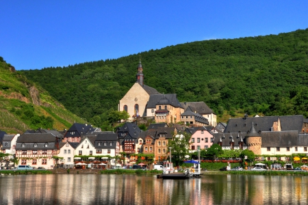 German Cityscape - germany, cityscapes, mountains, houses, architecture, lakes