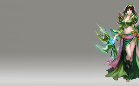 Fantasy girl - fantasy, game, girl, woman, green