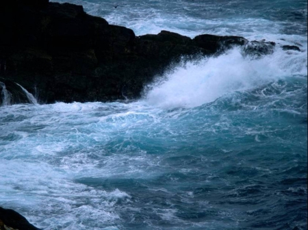 Rochers-plage - waves, sea, swell, beach