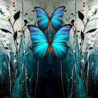 blue butterfly by zyn