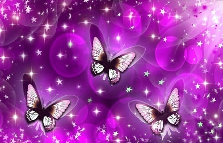 âœ¿âŠ±â€¢â•®Sparklingâ•­â€¢âŠ°âœ¿ - sparkling, stars, animals, lovely, creative pre-made, bright, love four seasons, purple, pretty, bliss, beautiful, colors, butterfly designs, sparkles, butterflies