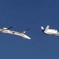 Northrop Grumman Proteus Test refuelling from a NASA Global Hawk