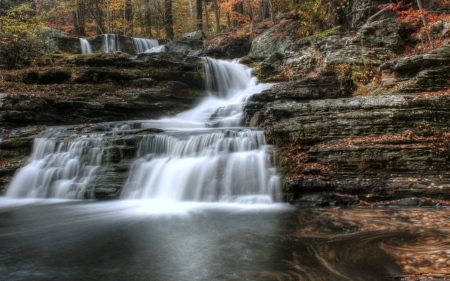 George Childs Park, Pennsylvania - nature, park, waterfall, usa