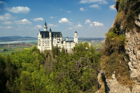 The Neuschwanstein Castle - architecture, castles, germany, landscapes