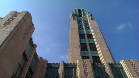 BW Building - wilshire, sky, building, law, bullocks, southwestern, los angeles, school