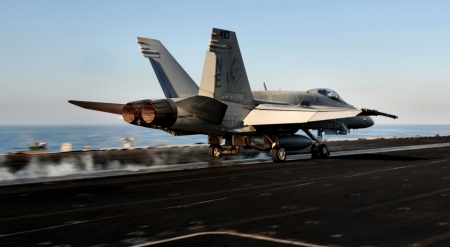 Launch From the Flight Deck F2 - flight deck, wide screen, aircraft, navy, photography, photo, carrier, military