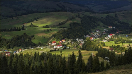 Green Carpet - house, fields, amazing, green