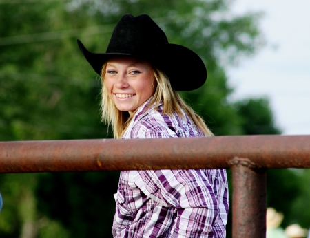 Blue Eyed Cowgirl - hat, pretty, blue eyed, cowgirl