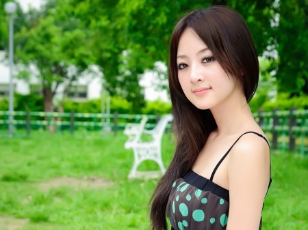 Oriental Beauty - black hair, girl, pretty, beautiful