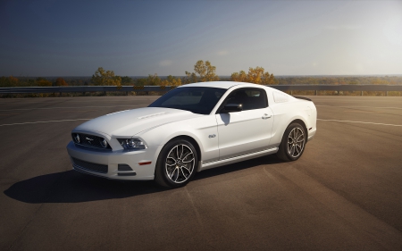 ford mustang - american, white, ford, mustang