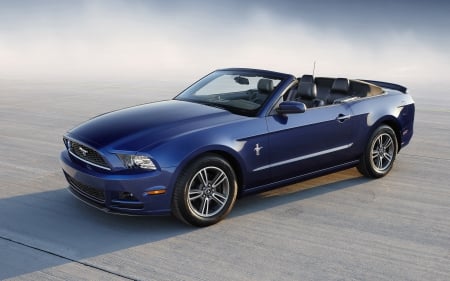 ford mustang - ford, mustang, convertible, blue