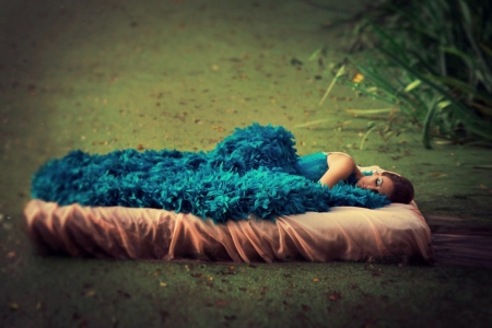 Blue Dreamer - photography, lady, beauty, model