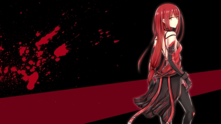 Crimson Avenger - elsword, girl, game, red, long hair, crimson, cg