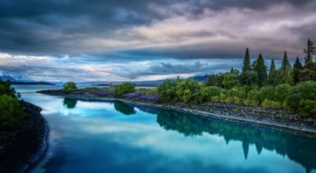 Lake Tekapo - lake, tekapo, south island, new zealand