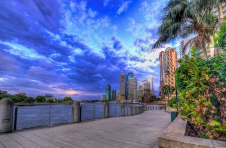 Brisbane, Australia Cityscape - hdr - brisbane, cityscapes, architecture, australia