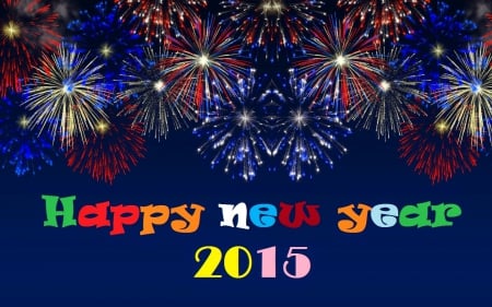 Happy New Year - 2015 - new year, 2015, abstract, 3d and cg