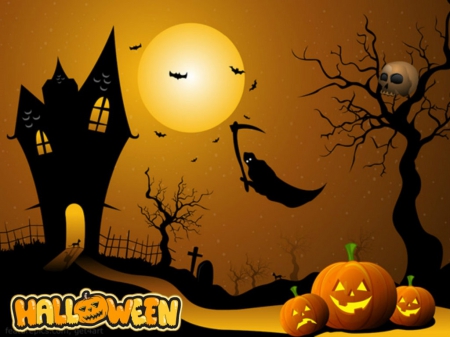 Halloween - collage, halloween, fantasy, abstract