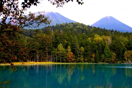 MOUNTAIN LAKE - calm, lake, mountain, autumn