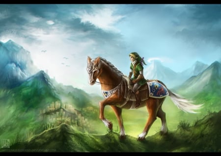 Knight of hyrule - force, triforce, zelda, tri, link