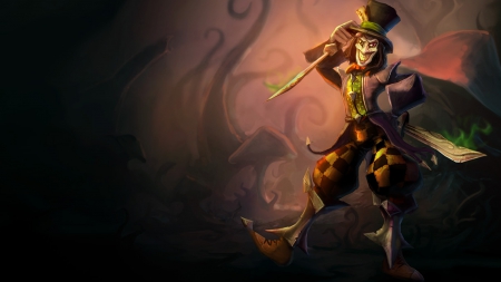 Shaco - mad hatter, game, league of legends, fantasy, shaco