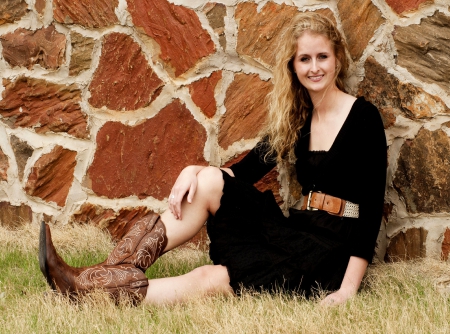 Cowgirl Pose - women, fun, female, boots, models, girls, cowgirls, style, outdoors, ranch, pose, famous, westerns