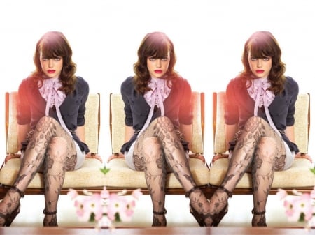 Emma Stone - emma, wallpaper, model, 2014, beautiful, actress, legs, stockings, emma stone, stone