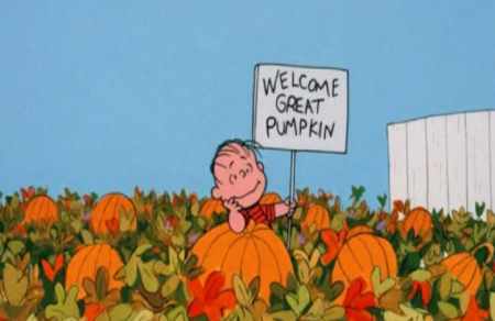 Linus Waiting For The Great Pumpkin