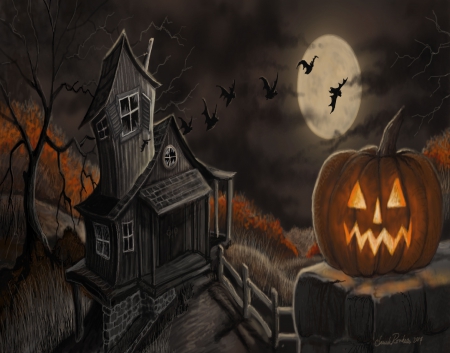 Halloween Night - Fantasy & Abstract Background Wallpapers on Desktop ...