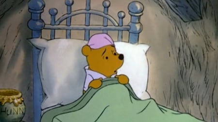 winnie the pooh - bed, hunnypot, pooh, winnie