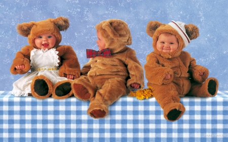 Teddy Bear Babies - bear, anne, babies, teddy, geddes