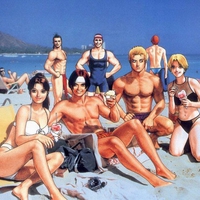 King of Fighters in relaxation at the beach