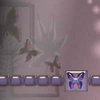 Butterfly braclet in Pinks background